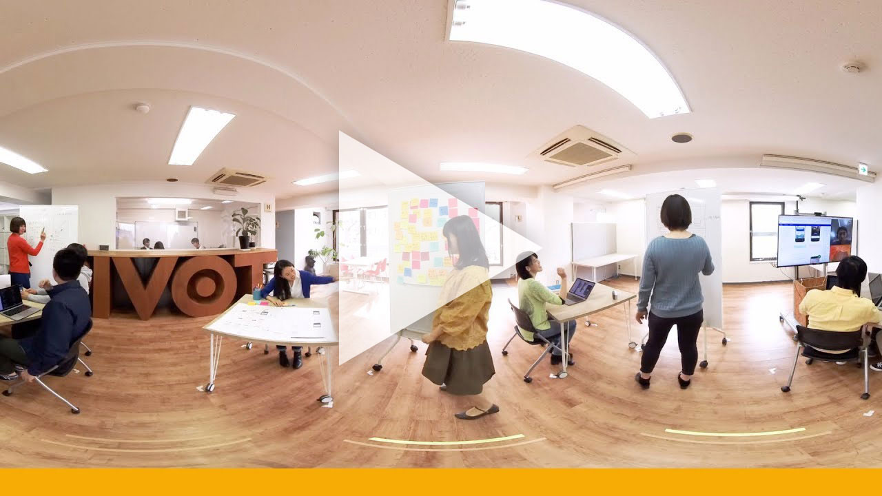 株式会社PIVOTの就活生向けの採用イベントでVR活用動画（YouTube）