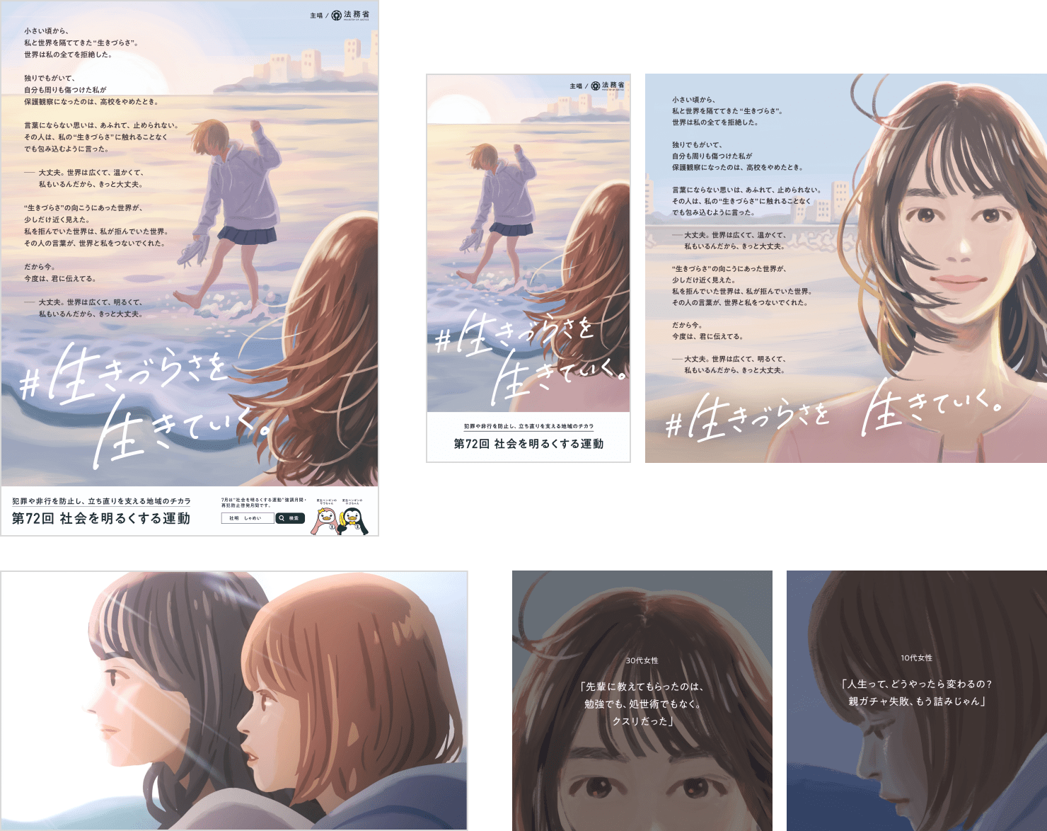 制作した複数のクリエイティブ: