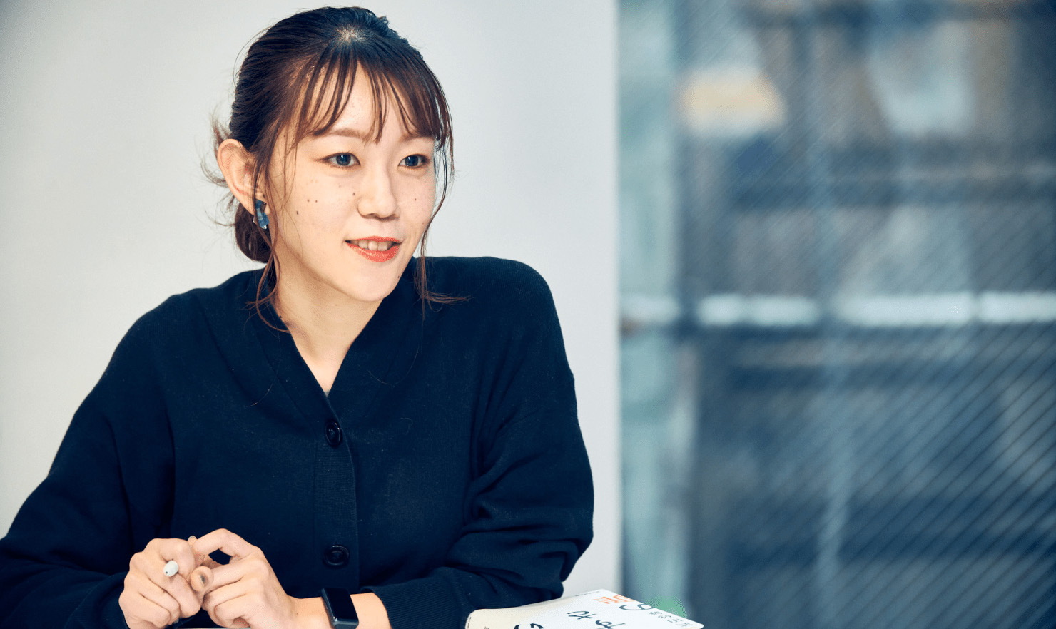 写真:髙橋が発言している様子。