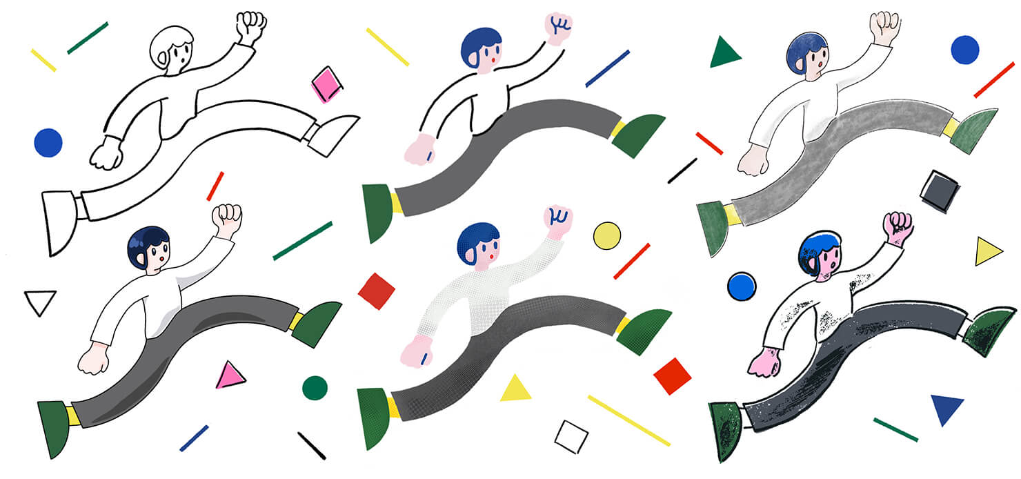 イメージ:さまざまな表現手法を表したイラスト