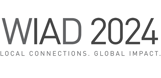 「WIAD 2024　 LOCAL CONNECTIONS. GLOBAL IMPACT.」と書かれている。