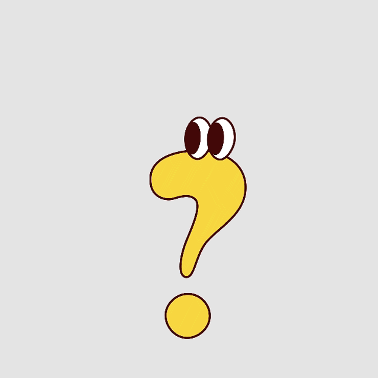 キャラクターの形が変化するようす。