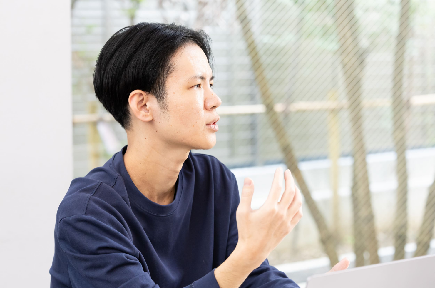 対談中の太田氏。