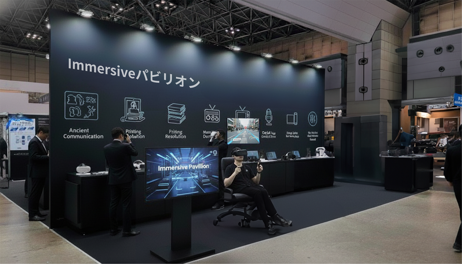 イマーシブ・パビリオンのブース全景