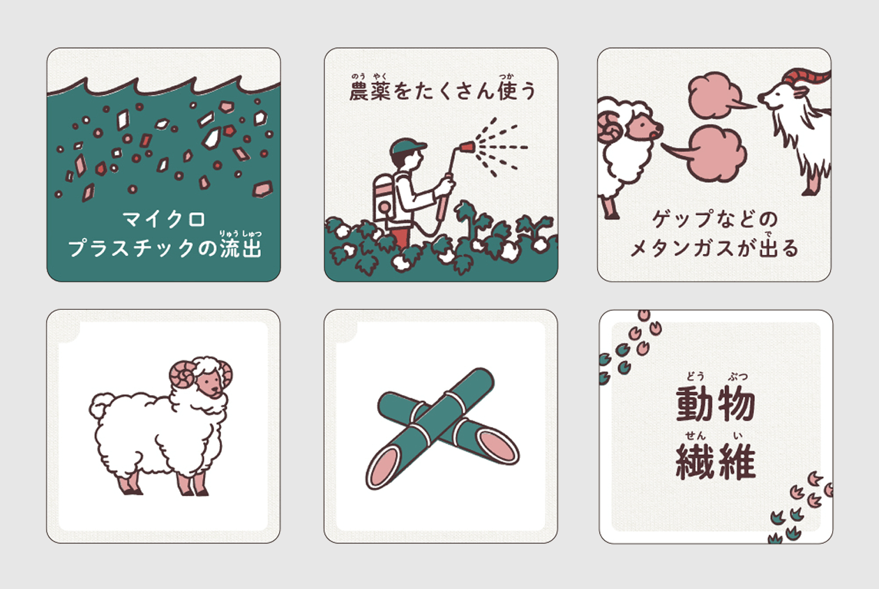 学習教材のカードゲームのデザイン。