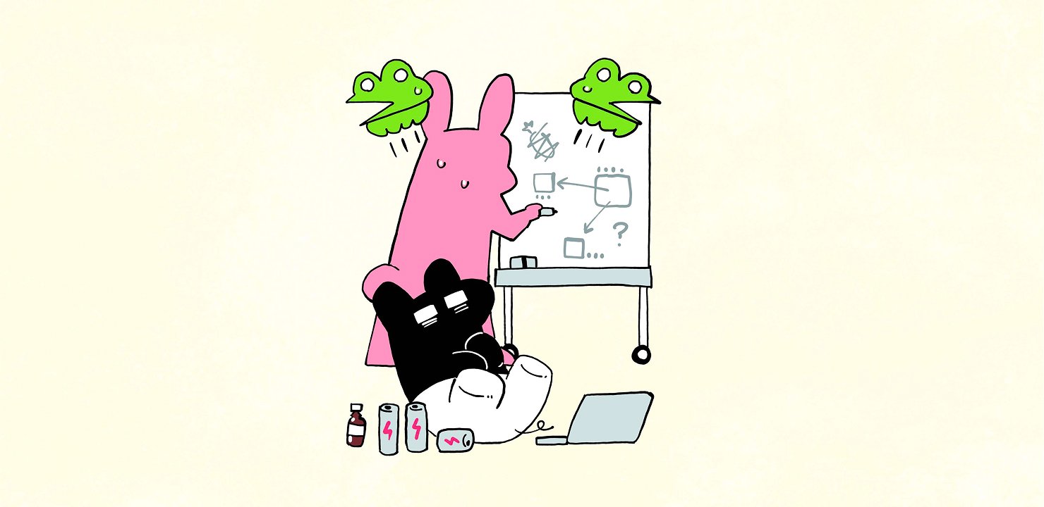 複数の施策に同時に取り組み、チームが手いっぱいになっている様子。