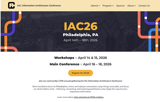 情報アーキテクチャ分野の国際会議「IA Conference 2026」で長谷川敦士がポスター発表