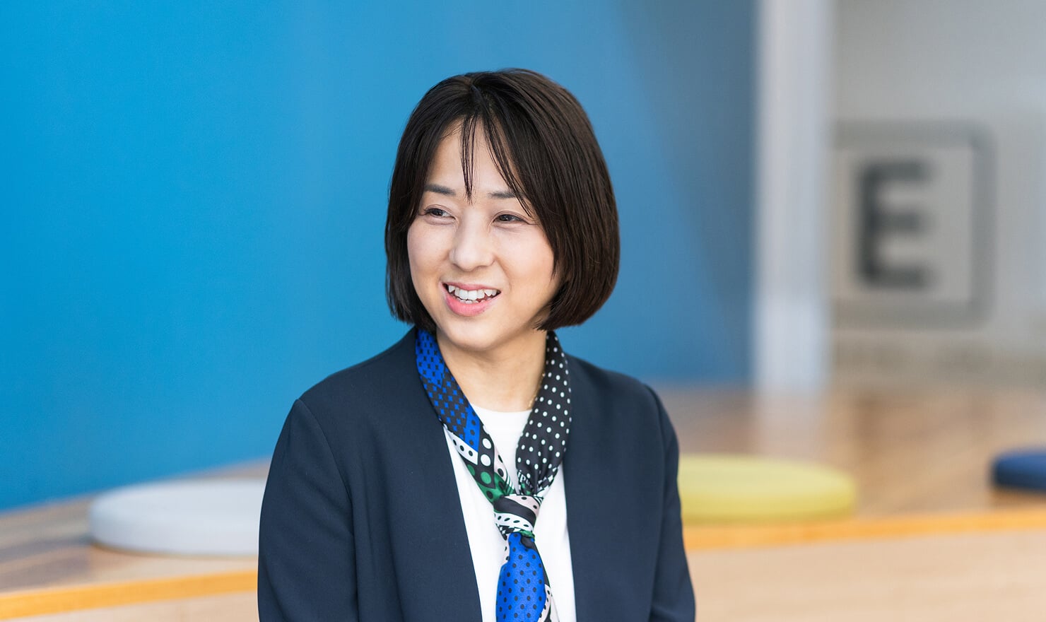渡海氏が話している様子。